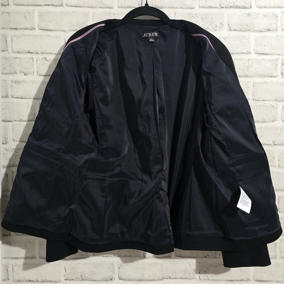 EUC J. Crew Going-out Blazer in Stretch Twill Black Size 10 - Picture 6 of 11